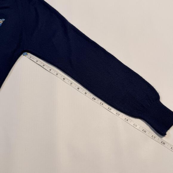 Vintage Lady Pickering Sweater Womens Medium V-Neck Golf Embroidered Made USA - Picture 8 of 8